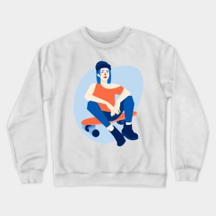 Skater girl Crewneck Sweatshirt